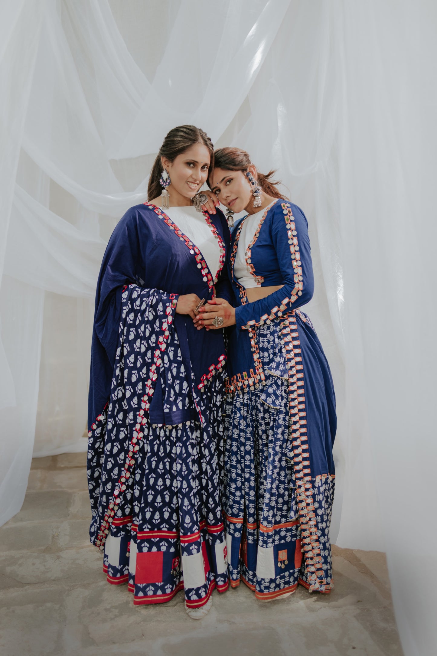 Indigo Navratri 2025 Chaniya Choli Set with Mirror & Coin Work | Glam Girl Exclusive