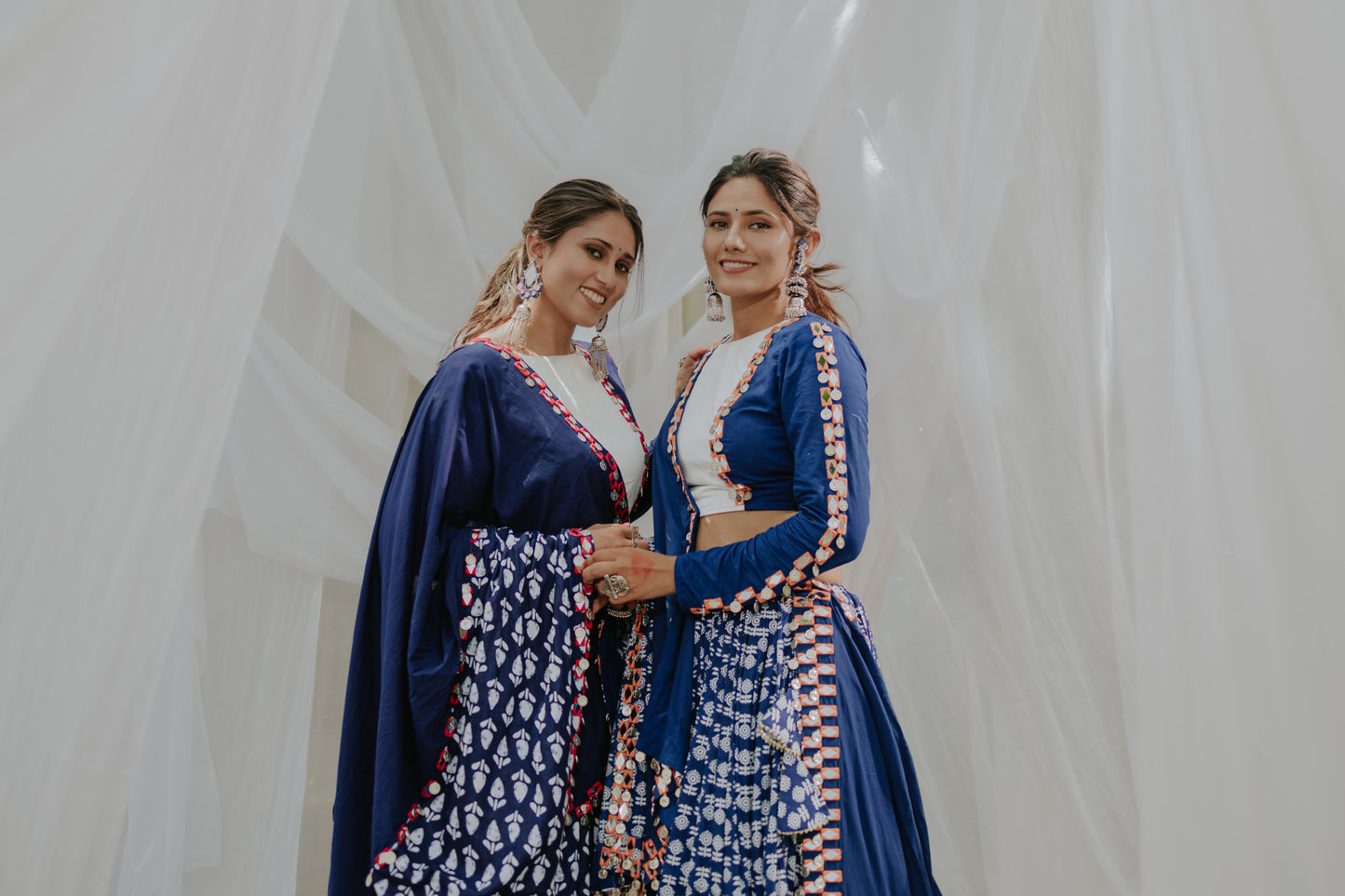 Indigo Navratri 2025 Chaniya Choli Set with Mirror & Coin Work | Glam Girl Exclusive