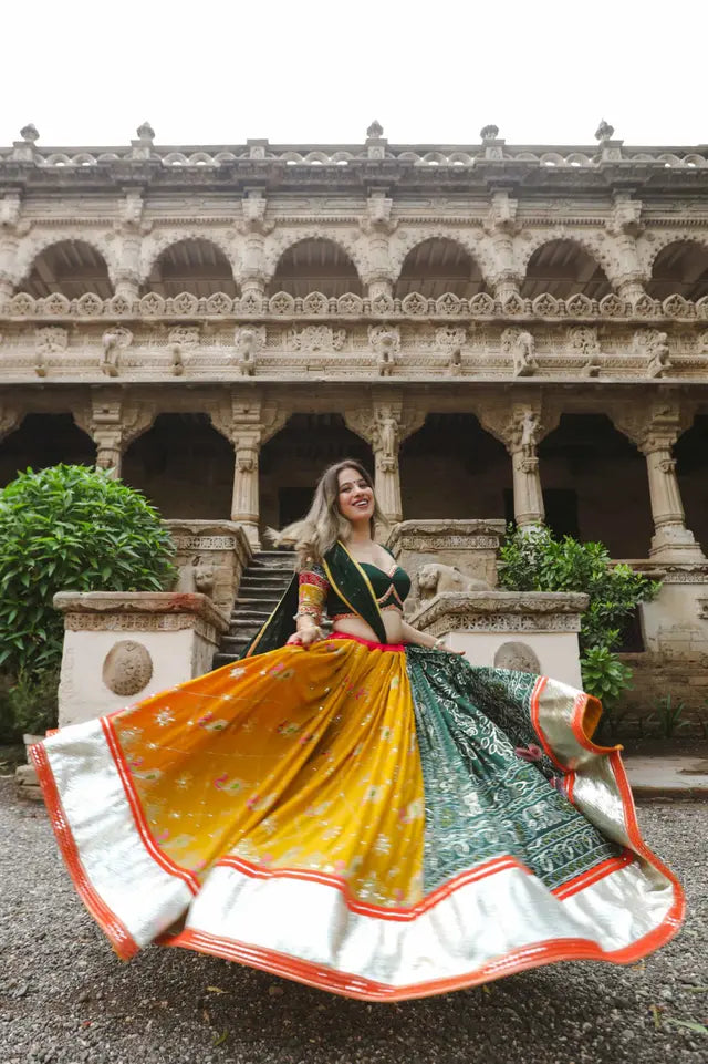 Raas | Yellow & Green Chaniyacholi