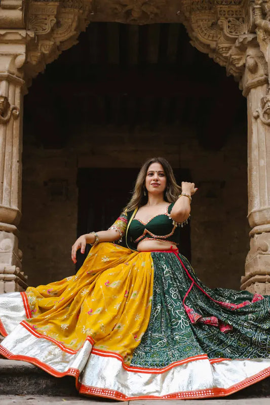 Raas | Yellow & Green Chaniyacholi