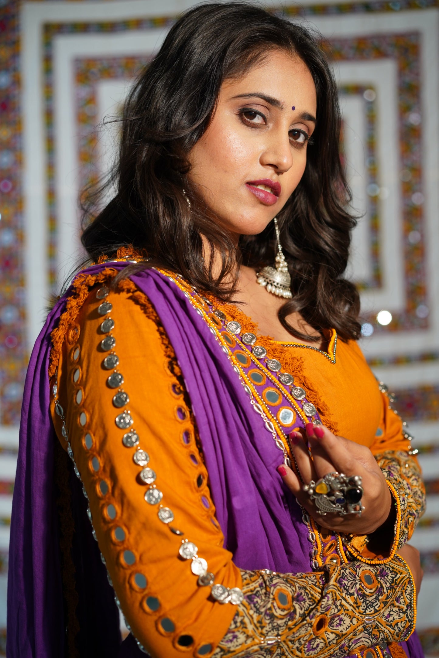 Purple Boho Mirror Navratri Raas Chaniya Choli Set – Glam Girl Exclusive 2025