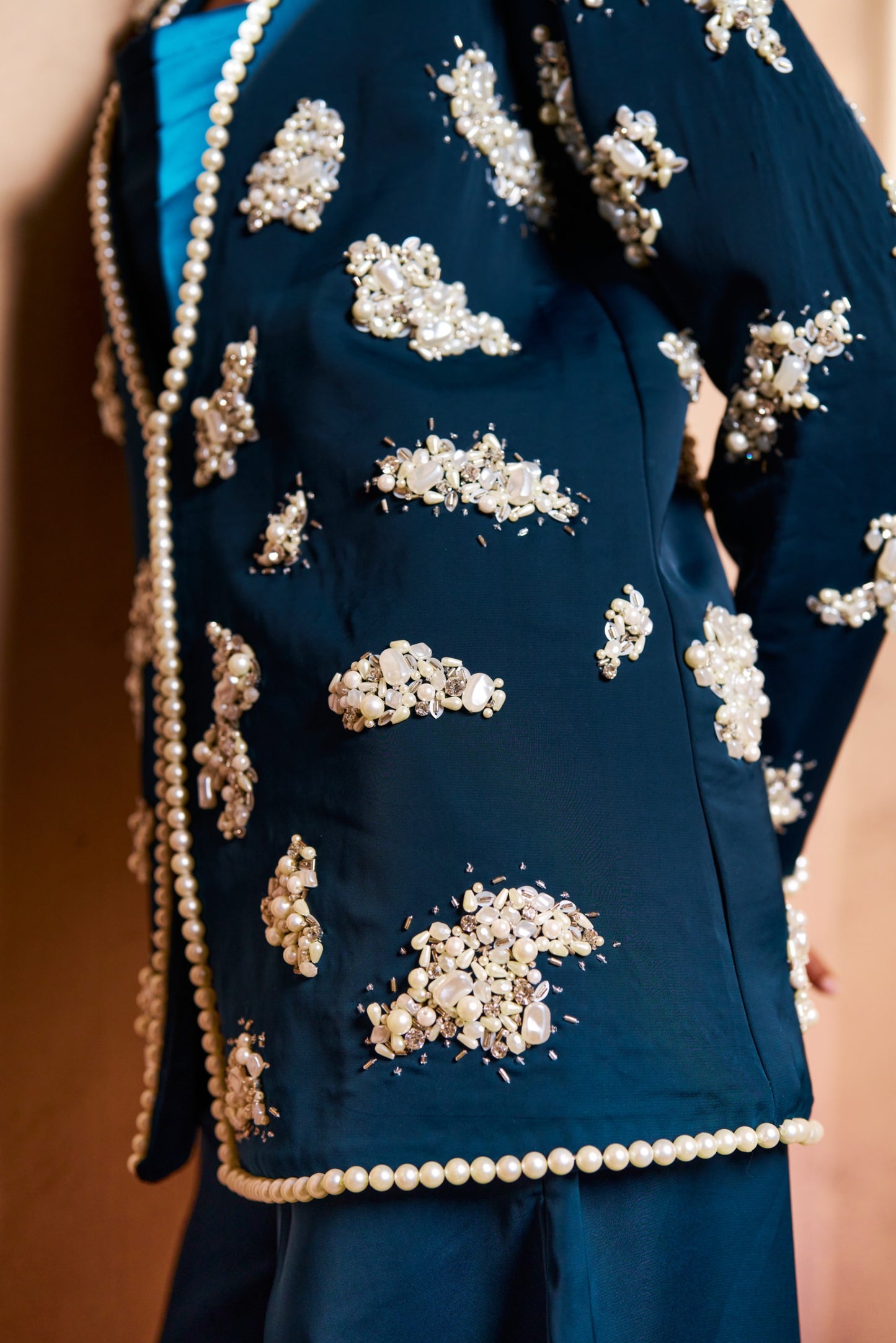 Luxury Embellished Jacket & Pant Set