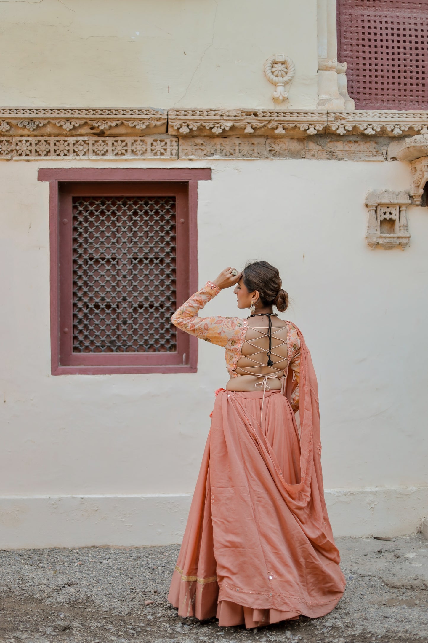 Dusty Rust Navratri Chaniya Choli Set