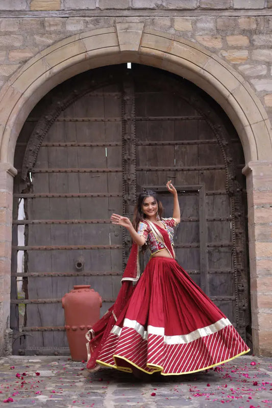 Vintage Chaniyacholi with soft cotton Skirt