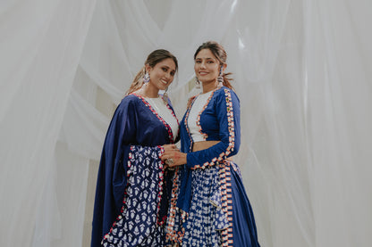 Indigo Navratri 2025 Chaniya Choli Set with Mirror & Coin Work | Glam Girl Exclusive