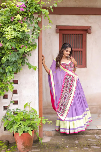 Graceful Purple Navratri Chaniyacholi From Raas Collection