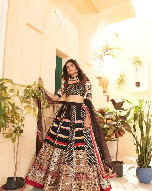 Black Lehenga Set