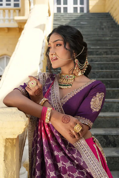 Silk Bridal Wedding Lehenga