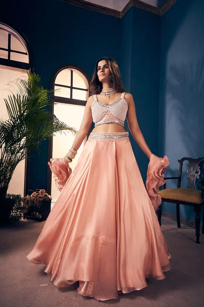 Pearl Peach Lehenga