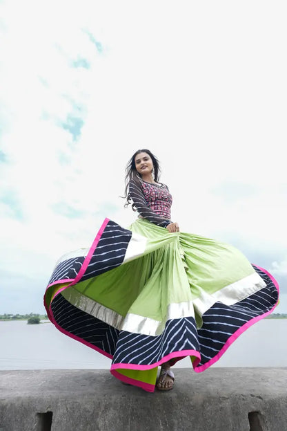 Traditional Blouse & mal cotton skirt