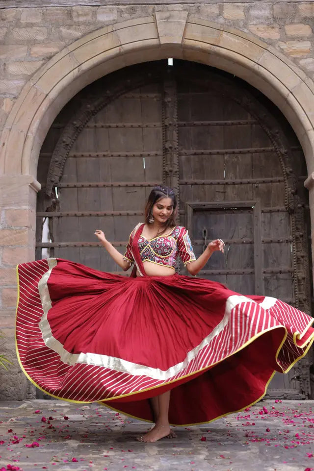 Vintage Chaniyacholi with soft cotton Skirt