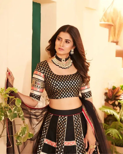 Black Lehenga Set