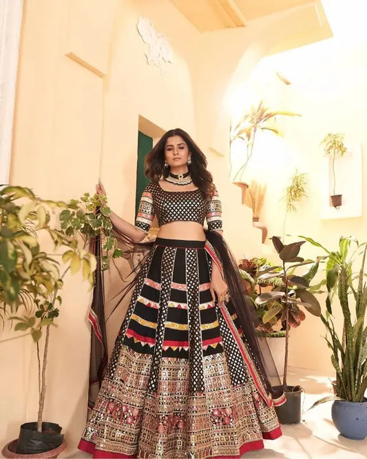 Black Lehenga Set