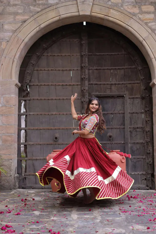 Vintage Chaniyacholi with soft cotton Skirt