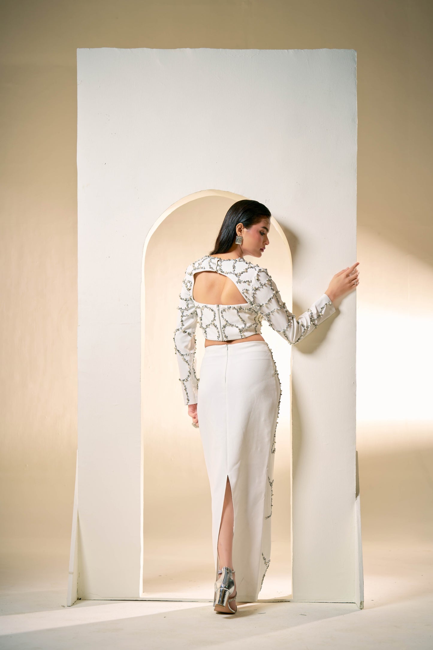 Ivory Crystal Aura Co-Ord Set