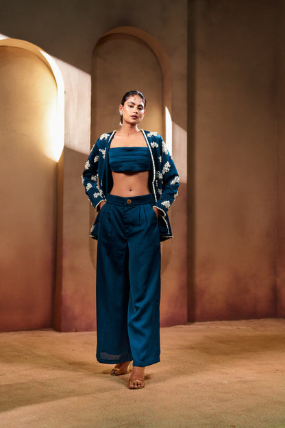 Luxury Embellished Jacket & Pant Set