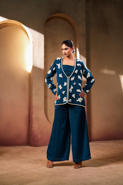 Luxury Embellished Jacket & Pant Set