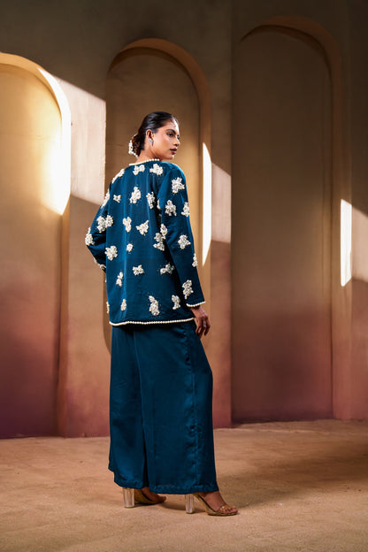 Luxury Embellished Jacket & Pant Set