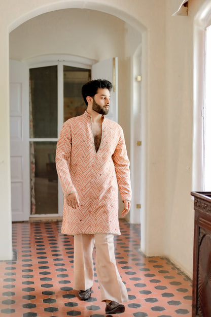 Rust Weave Men's Navratri Kurta Set
