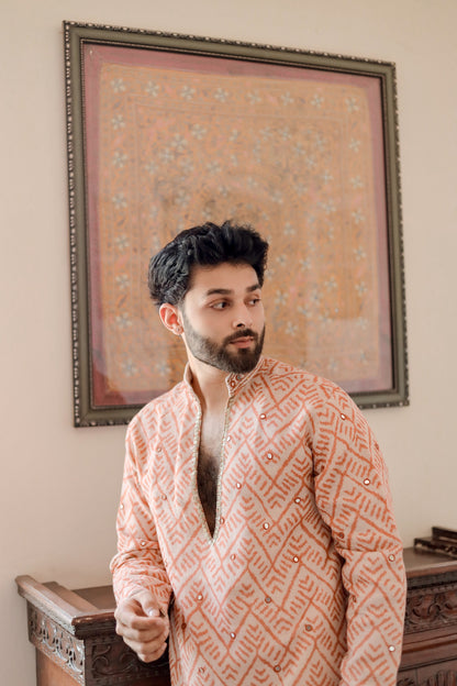 Rust Weave Men's Navratri Kurta Set
