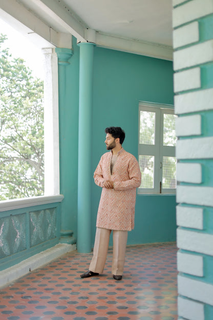 Rust Weave Men's Navratri Kurta Set