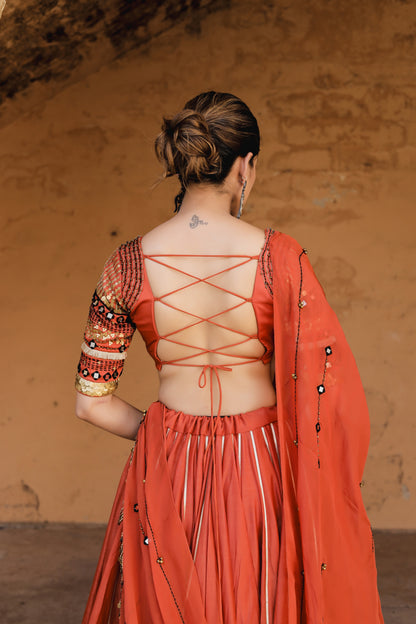 RAAS – Navratri Rust Chaniya Choli