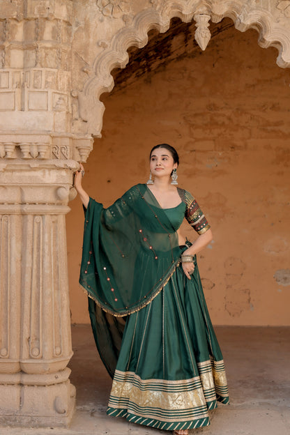 RAAS – Navratri  Green Chaniya Choli