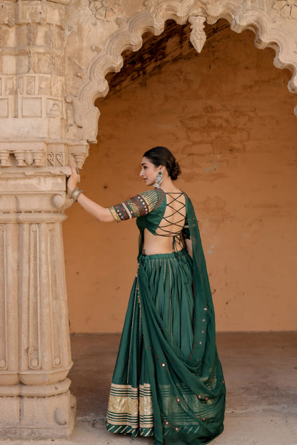 RAAS – Navratri  Green Chaniya Choli