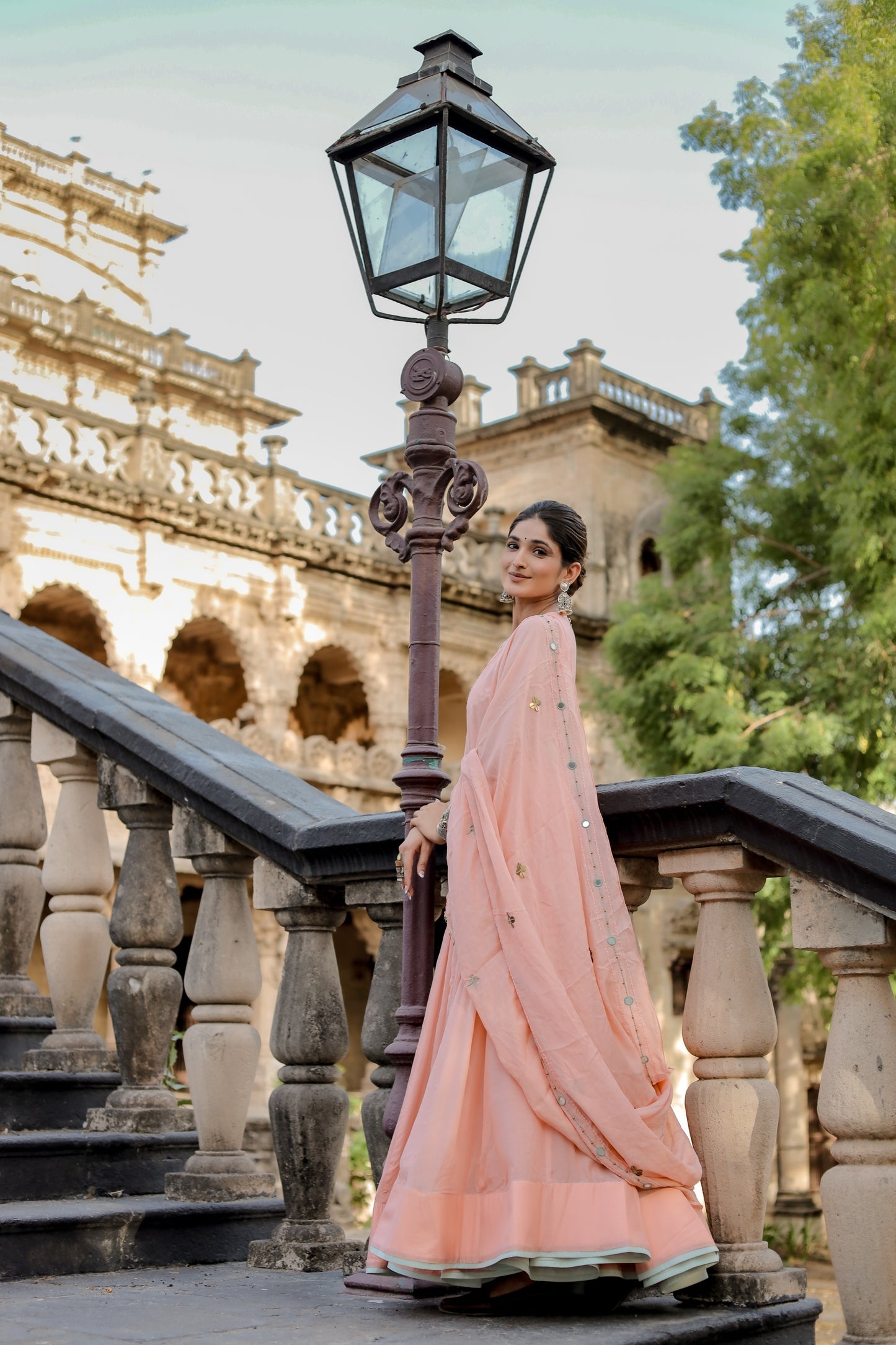 Blush Peach Navratri Chaniya Choli Set