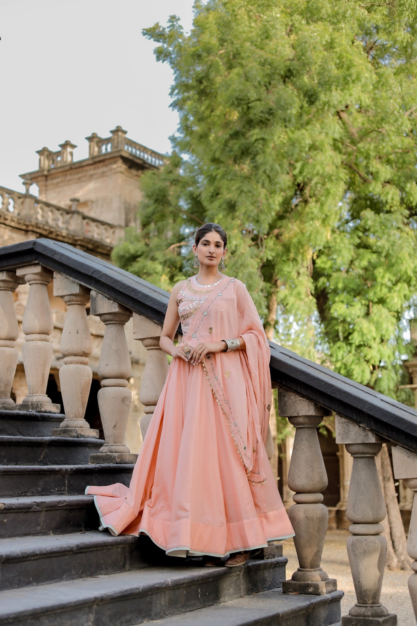 Blush Peach Navratri Chaniya Choli Set