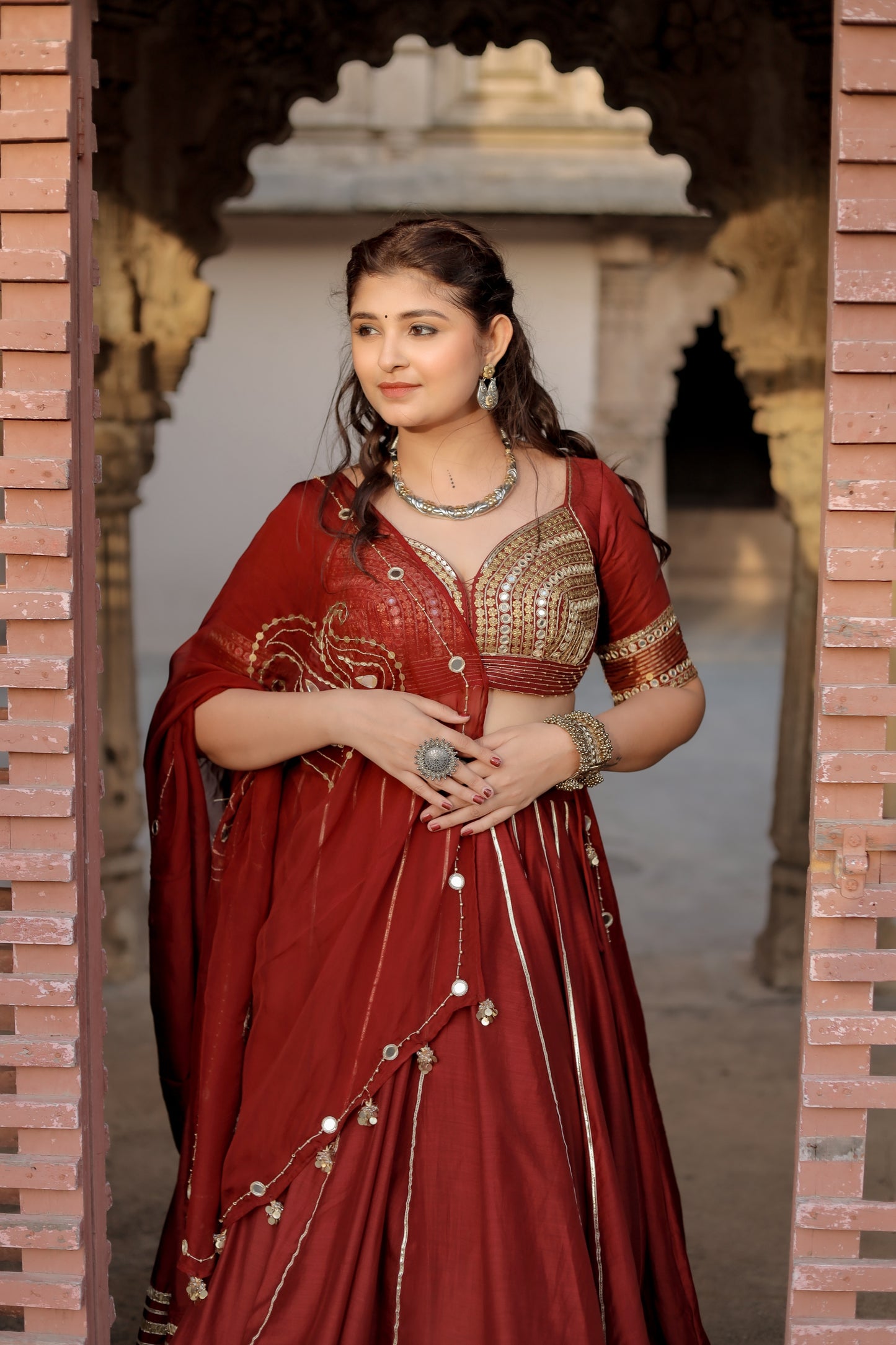Royal  Rani Red Navratri Chaniya Choli