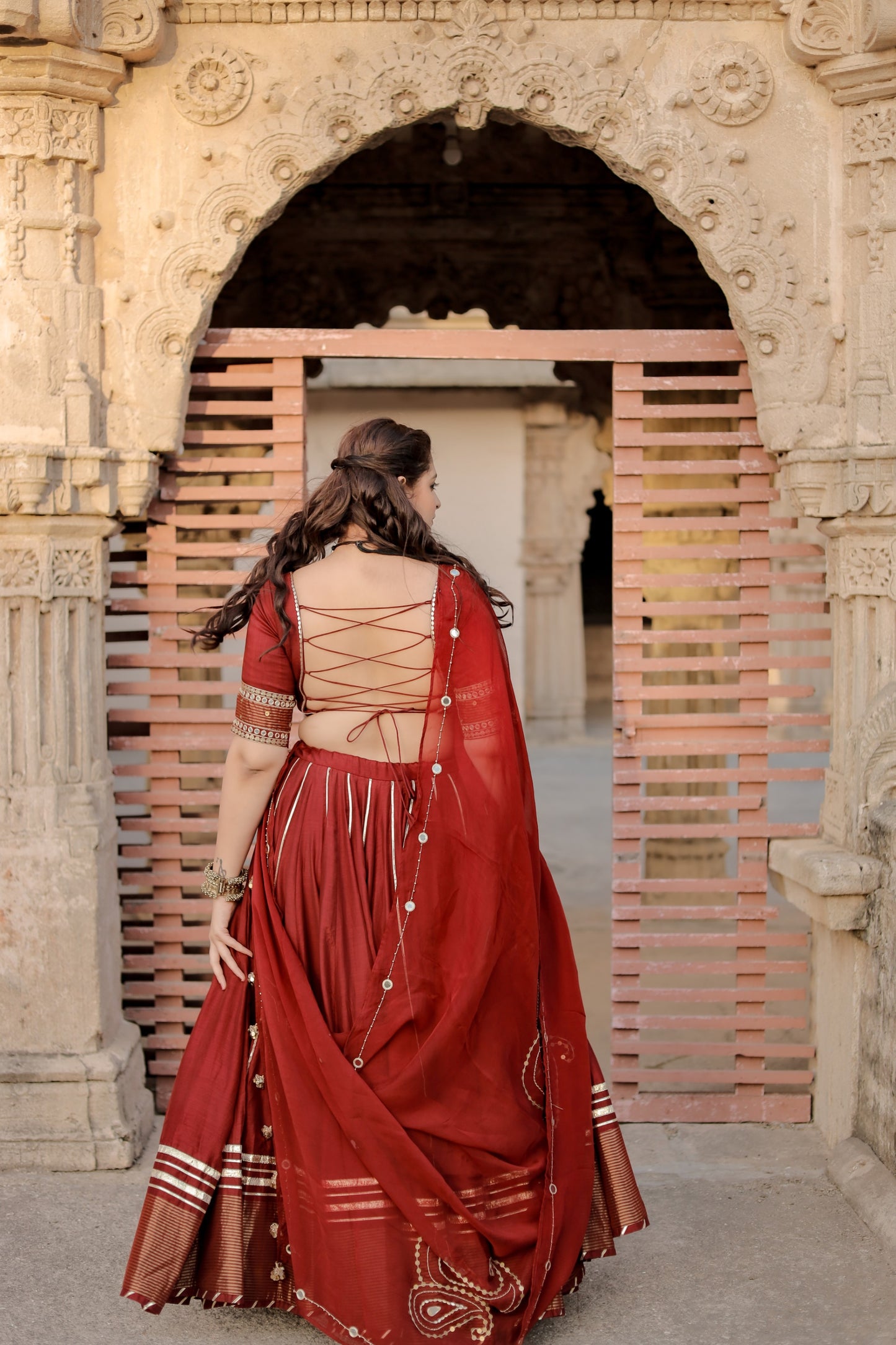 Royal  Rani Red Navratri Chaniya Choli