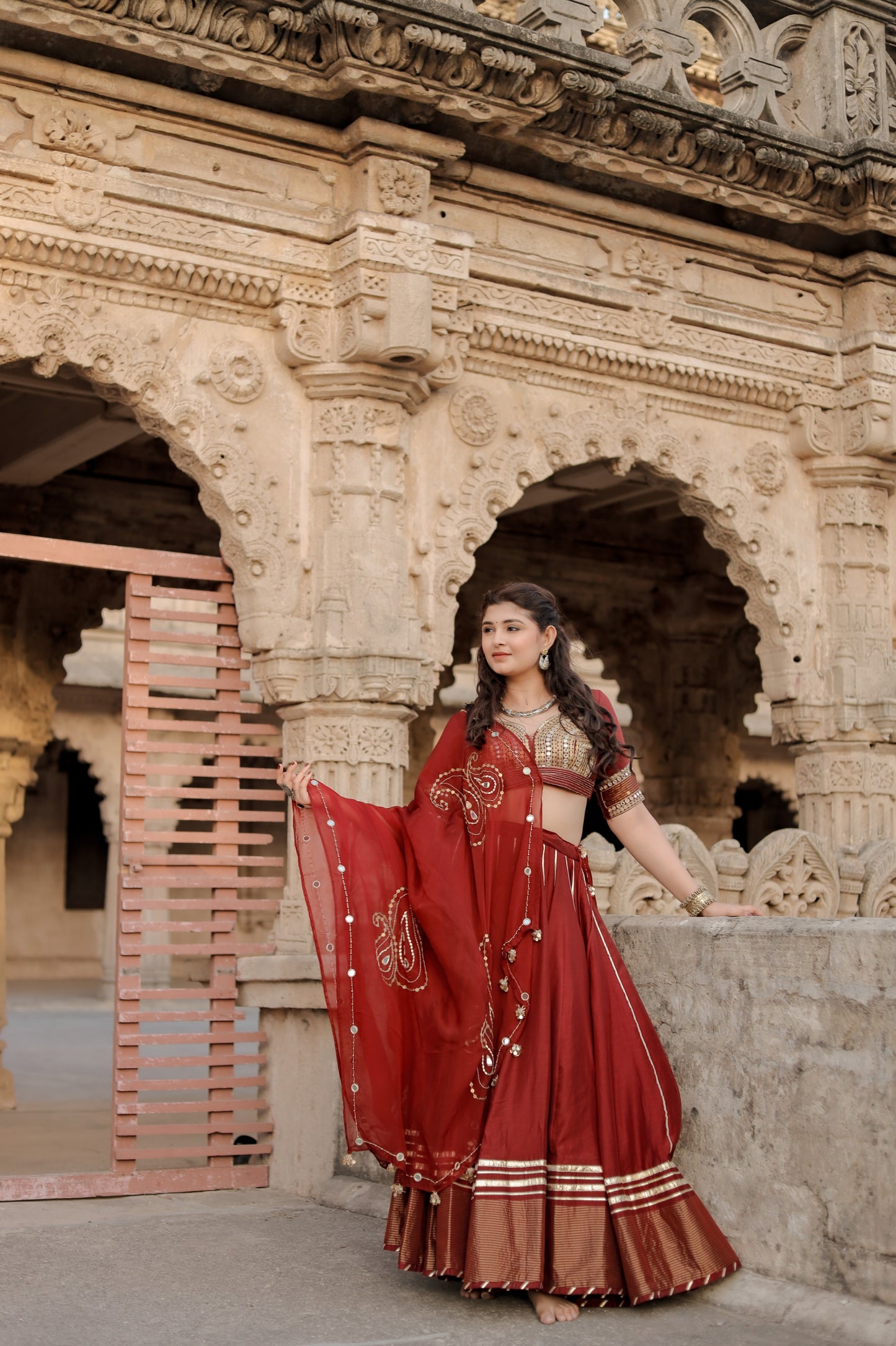 Royal  Rani Red Navratri Chaniya Choli